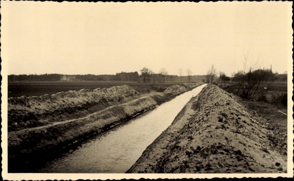 Foto Ak Külso Zahna Elster im Kreis Wittenberg, Zahna, Eisenbahnbau