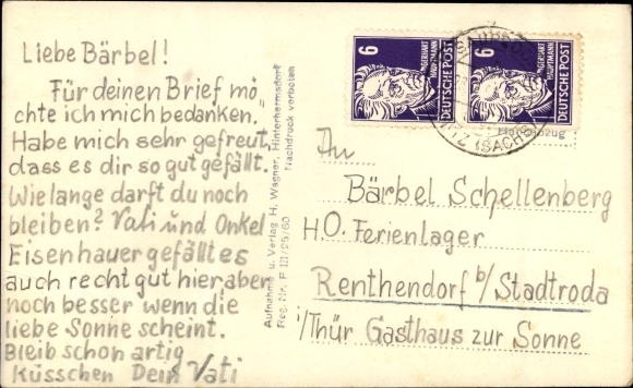 Photo Postcard Räumicht Saupsdorf Sebnitz in Saxony, street section