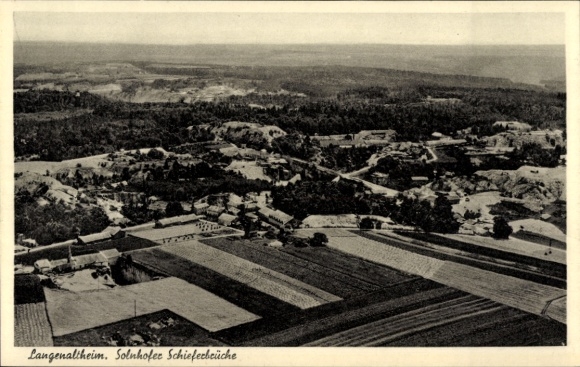 Ak Langenaltheim in Mittelfranken, Fliegeraufnahme