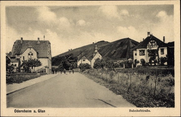 Ansichtkaart Odernheim am Glan Rijnland-Palts, Bahnhofstrasse