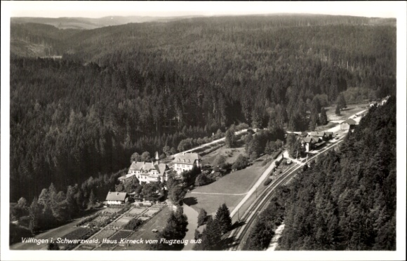 Ak Villingen in het Zwarte Woud, luchtfoto, Haus Kirneck