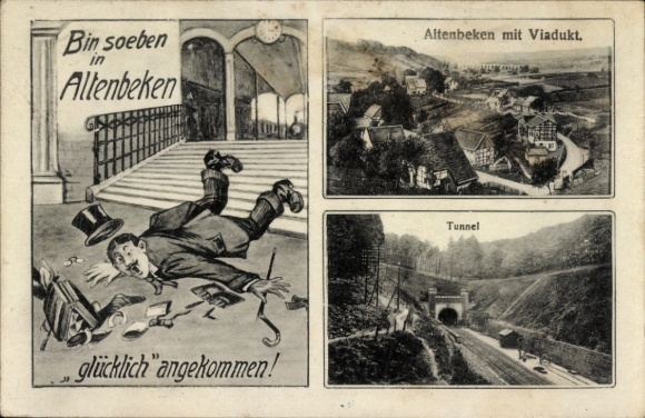 KP Altenbeken w Westfalii, wiadukt, tunel