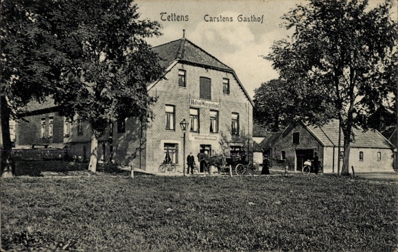Postcard Tettens Wangerland Friesland, Carstens Gasthof