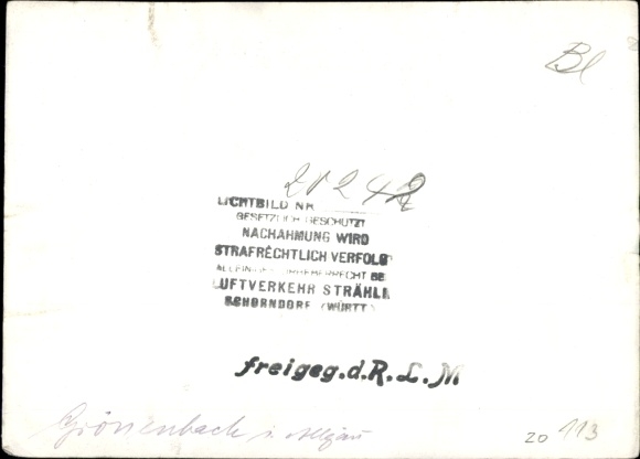 Postcard Bad Grönenbach in Allgäu, The picture shows an aerial photograph of Grönenbach.