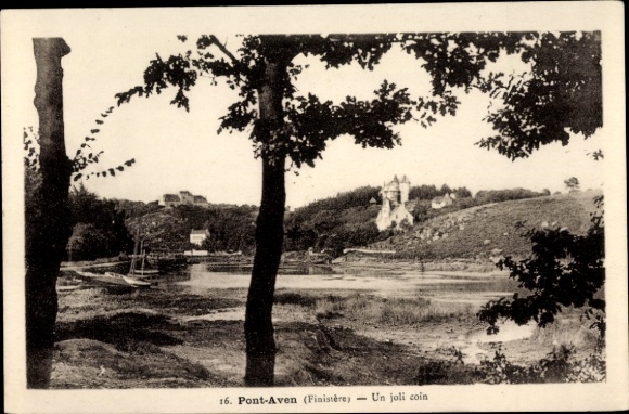 Postcard Pont Aven Finistère, a pretty place