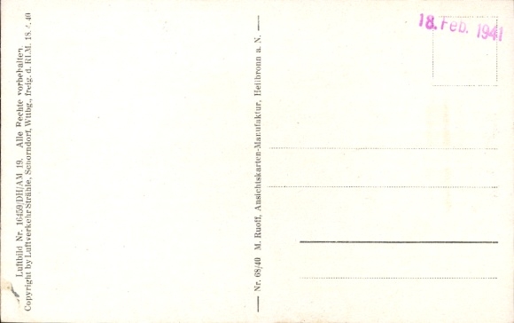 Postcard Rosenberg Hohenberg in Germany, aerial photograph