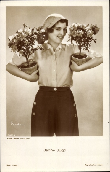 Postcard Actress Jenny Jugo, Portrait, Ross Verlag 5063/2