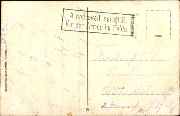 Postcard Bohumín Oderberg Region Moravian Silesia, Inn zur Linde, tram