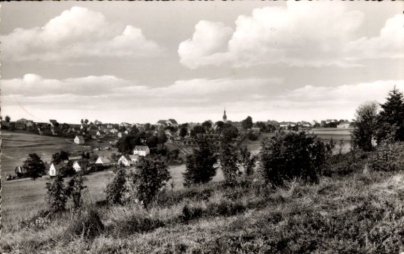 Postcard Schwarzenbach am Wald Upper Franconia, general view