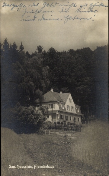 Ak Sanatorium am Hausstein Schaufling in Neder-Beieren, pension