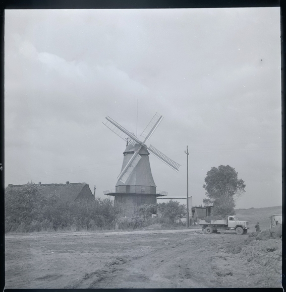 9 celluloid negatives Aschwarden Schwanewede in Lower Saxony, mill, house, forest