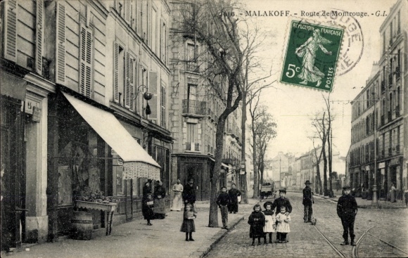 Ak Malakoff Hauts de Seine, Route de Montrouge
