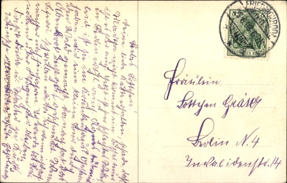 Ak Friedrichroda in het Thüringer Woud, algemeen beeld, Gottlob, Regenberg, Gänsekuppe, bergen