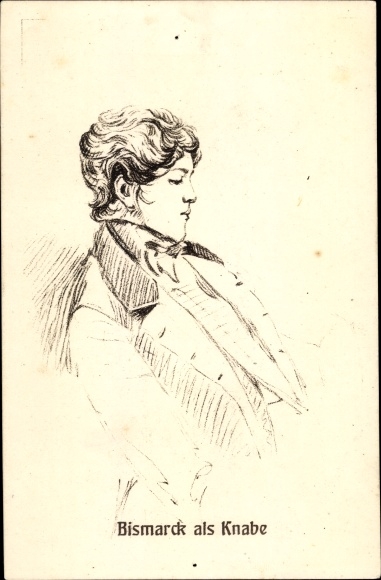 Ak Otto von Bismarck als Knabe, Portrait