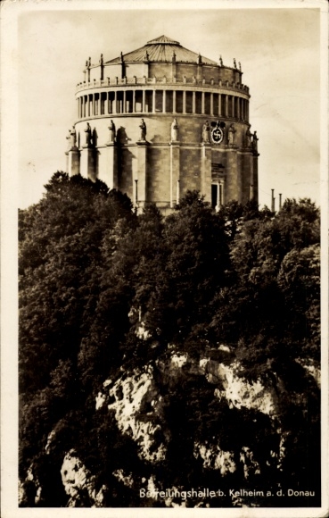 Ak Kelheim an der Donau Niederbayern, Bareiungshalle, Aussicht, architektonisches Bauwerk
