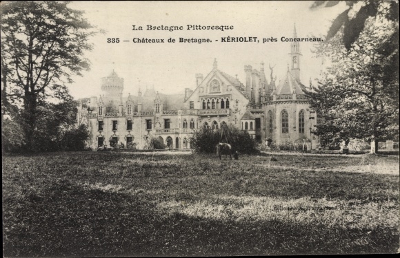 Postcard Concarneau Finistere, The Chateau of Keriolet