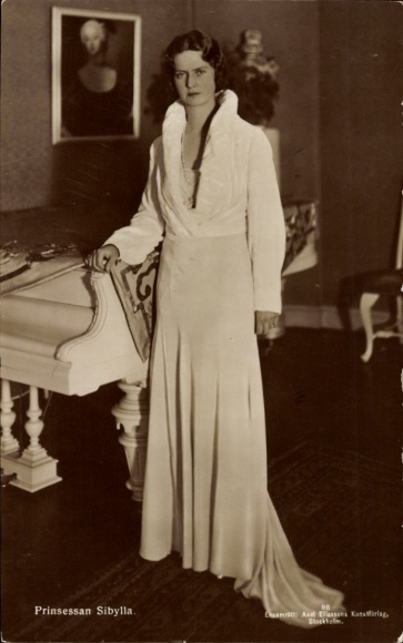 KP Princess Sibylla, szwedzka rodzina królewska, fortepian