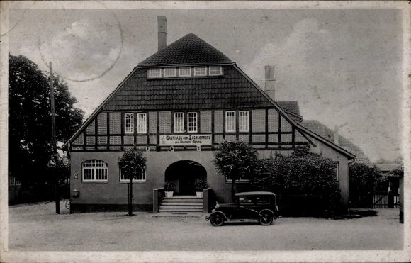 Postcard Hänigsen Uetze in Lower Saxony, Gasthaus zum Sachsenross