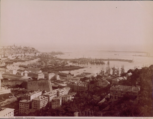 foto Genua Genua Ligurië, panorama, haven