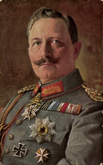 Artist Postcard Kaiser Wilhelm II., Portrait, Order