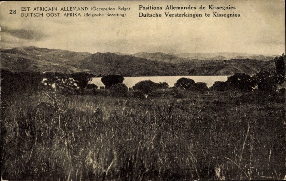 Papeteria pocztowa Niemiecka papeteria pocztowa z Afryki Wschodniej, niemieckie pozycje Kissegnies