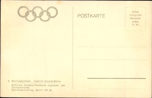 PC Berlin Charlottenburg Westend, Reichssportfeld, Dietrich Eckardt stage, grandstand