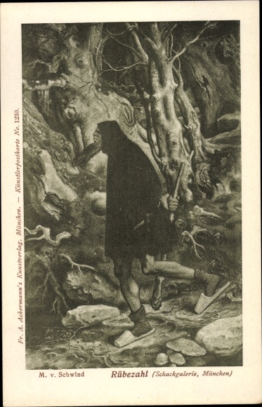 Kunstenaarskaart Schwind, Moritz von, Rübezahl