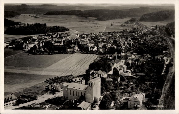Postcard Treuchtlingen in the Altmühltal Middle Franconia, aerial photograph