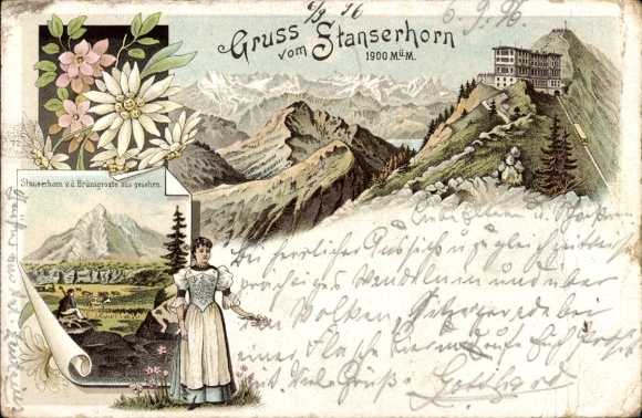 lito Stans Canton Nidwalden, Stanserhorn, strój szwajcarski