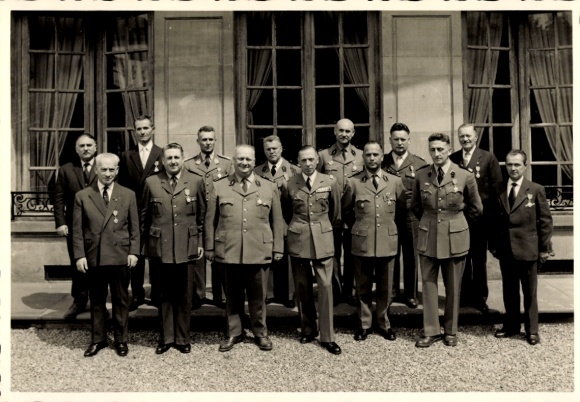 Photo Strasbourg, May 1961, Les récipiendaires à l'Hotel du Governor Militaire