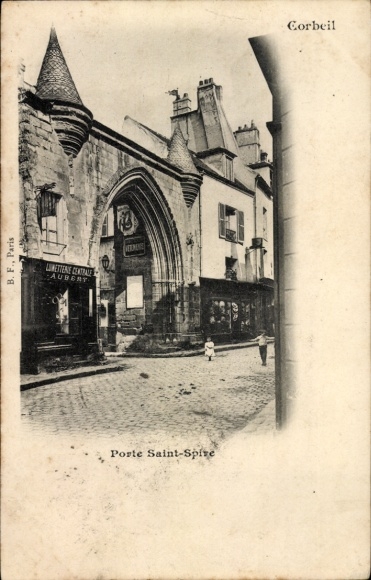 Ak Corbeil Essonne, Porte Saint-Spire
