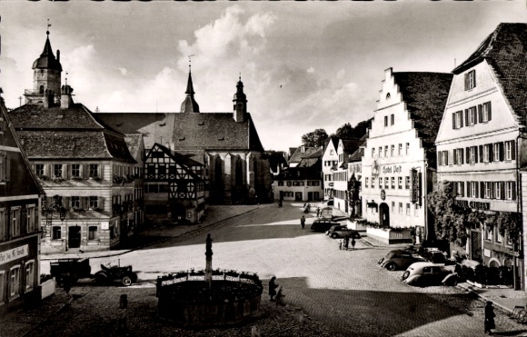 KP Feuchtwangen w środkowej Frankonii, rynek