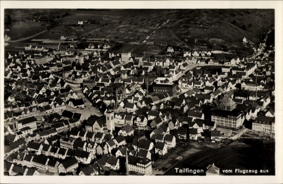 Postcard Tailfingen Albstadt in the Zollernalb district, aerial photograph