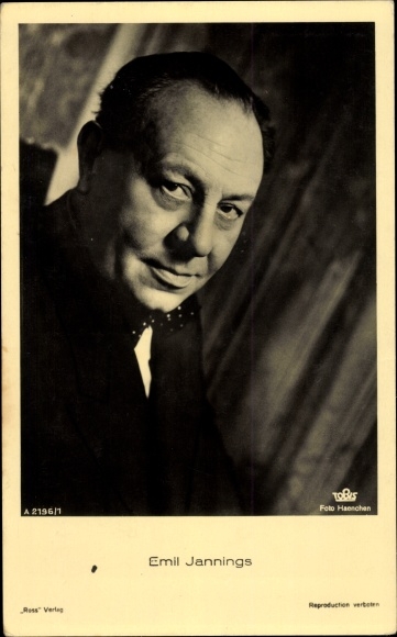 KP Aktor Emil Jannings, Portret