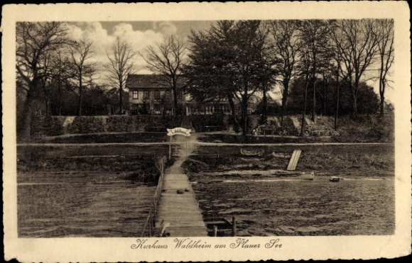 Postcard Plau am See Mecklenburg, Kurhaus Waldheim am Plauer See