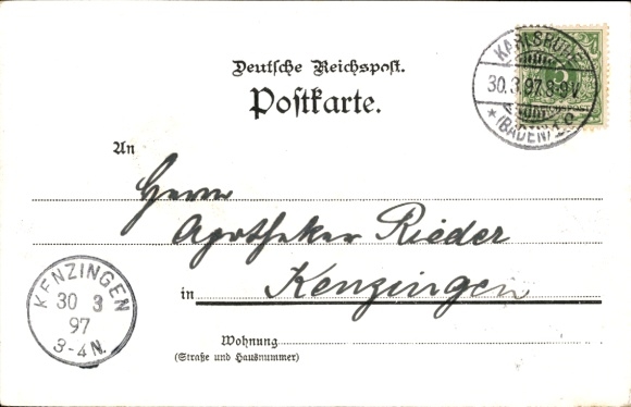 Passepartout Postcard Kaiser Wilhelm I, 100th birthday 1897, Bismarck, Moltke