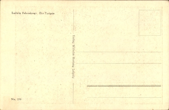 Artist Postcard Fahrenkrog, Ludwig, The Event