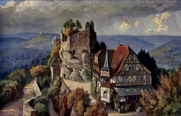 Artist PC Saverne Zabern Alsace Bas Rhin, Château du Haut-Barr, Hohbarr Castle