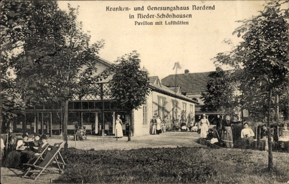 Postcard Berlin Pankow Niederschönhausen, Nordend, Hospital and Convalescent Home