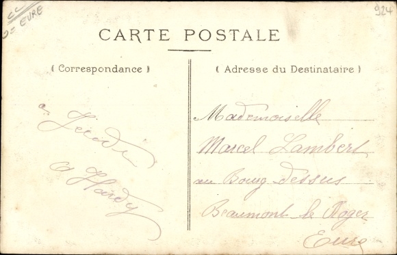 Postcard Damville Eure, The Town Hall