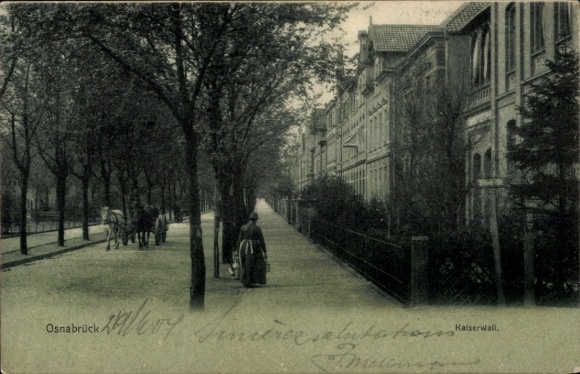 Ak Osnabrück in Niedersachsen, Kaiserwall