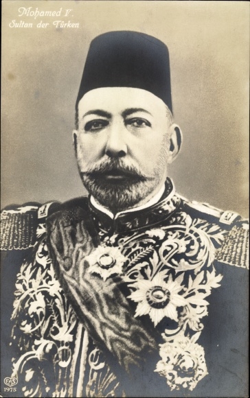 PC Mohamed V, Sultan of Türkiye, portrait, order