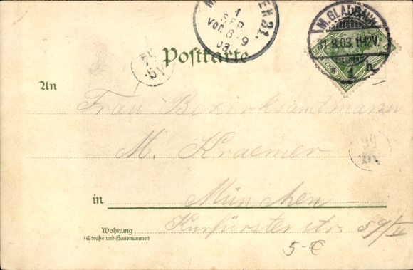 Chromo-Litho Berlin without trams, Memorable days of May 1900, transport strike