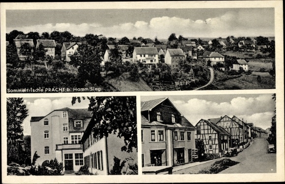 PC splendor in the Westerwald, general view, street section, business building