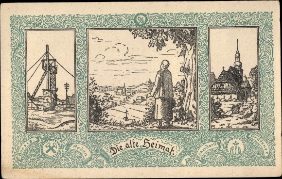 Artist PC Silesia, the old homeland, colliery, church, Borsig, Eichendorff, voting card