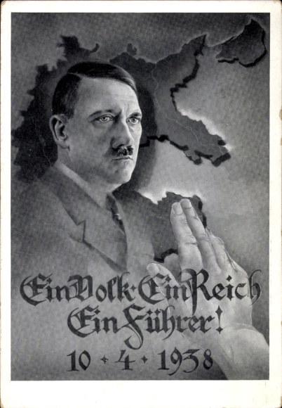 Artysta KP Jeden naród, jedna Rzesza, jeden wódz, 10.04.1938, Głosuj za Wielkimi Niemcami, Adolf Hitler