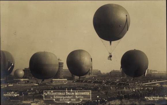 PC Berlin Wilmersdorf Schmargendorf, International Balloon Races October 1908