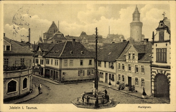 Postcard Idstein in Taunus Hessen, Market Square