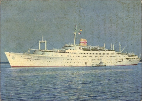 Postcard FDGB holiday ship MS Völkerfreundschaft