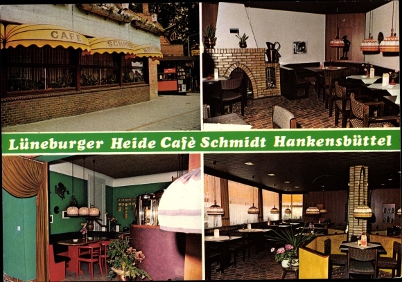 Postcard Hankensbüttel in Lower Saxony, Cafe Schmidt